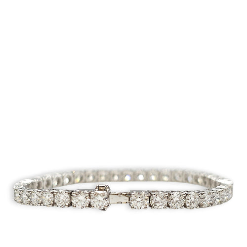 Round Brilliant Tennis Bracelet, 8.55 Carat Jewellery in 18k White Gold Setting CL2605-21738 3