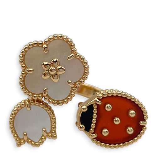 Lucky Spring 51 Between the Finger Ring in Red/White/Black CL2606-21746 1
