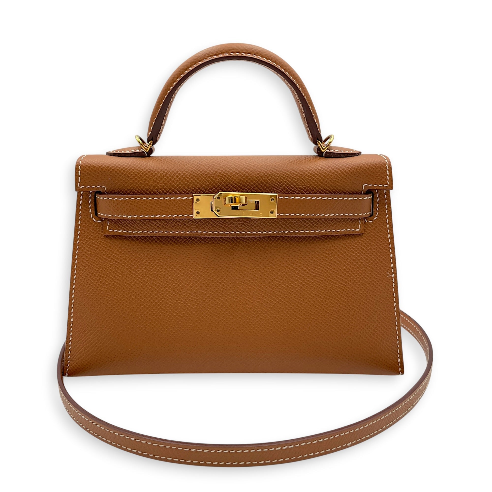 Sellier Kelly 20 Gold in Epsom Gold hardware CL2606-21747 13