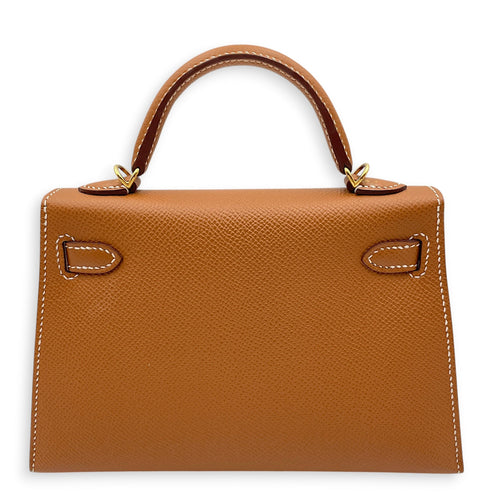 Sellier Kelly 20 Gold in Epsom Gold hardware CL2606-21747 2