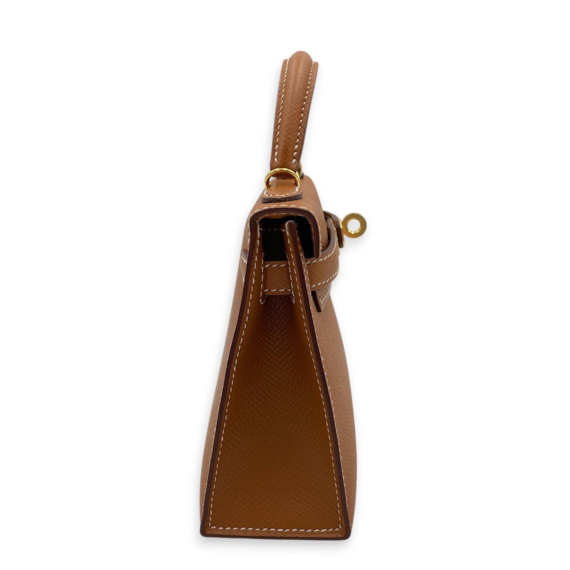 Sellier Kelly 20 Gold in Epsom Gold hardware CL2606-21747 3
