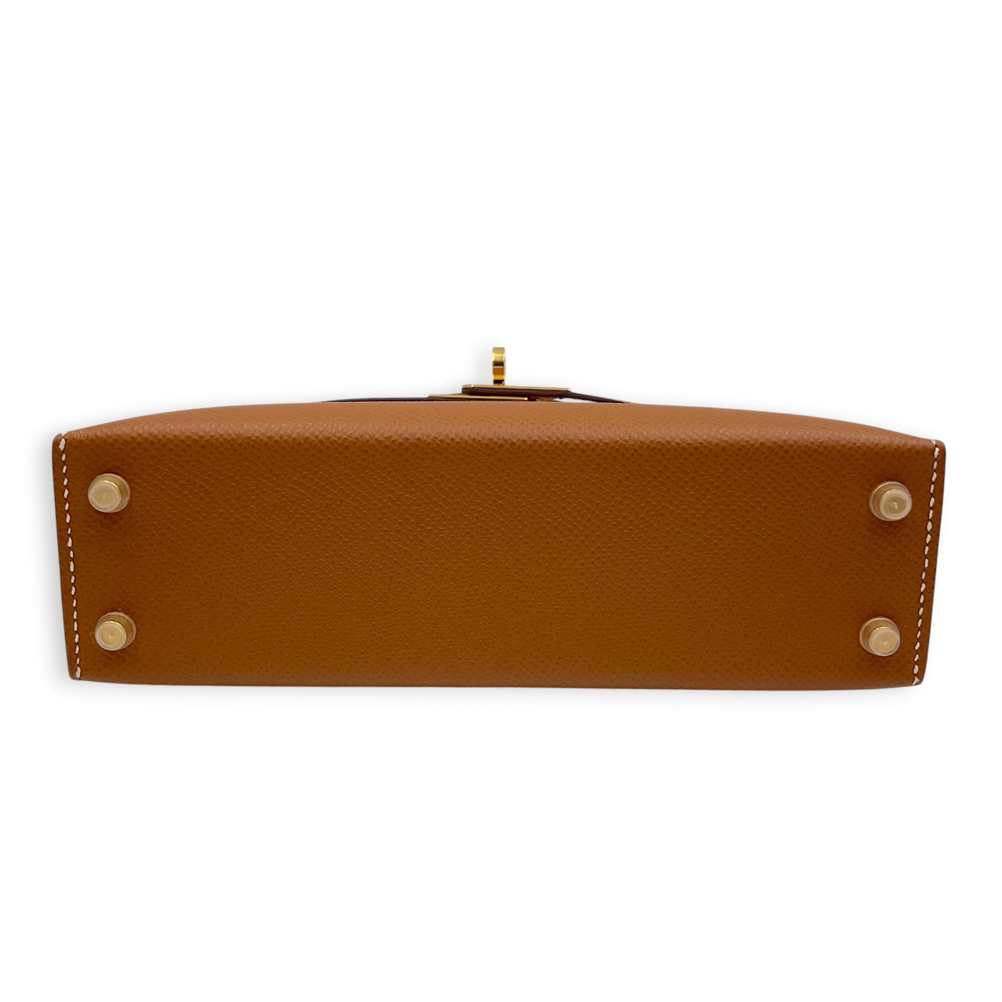 Sellier Kelly 20 Gold in Epsom Gold hardware CL2606-21747 4