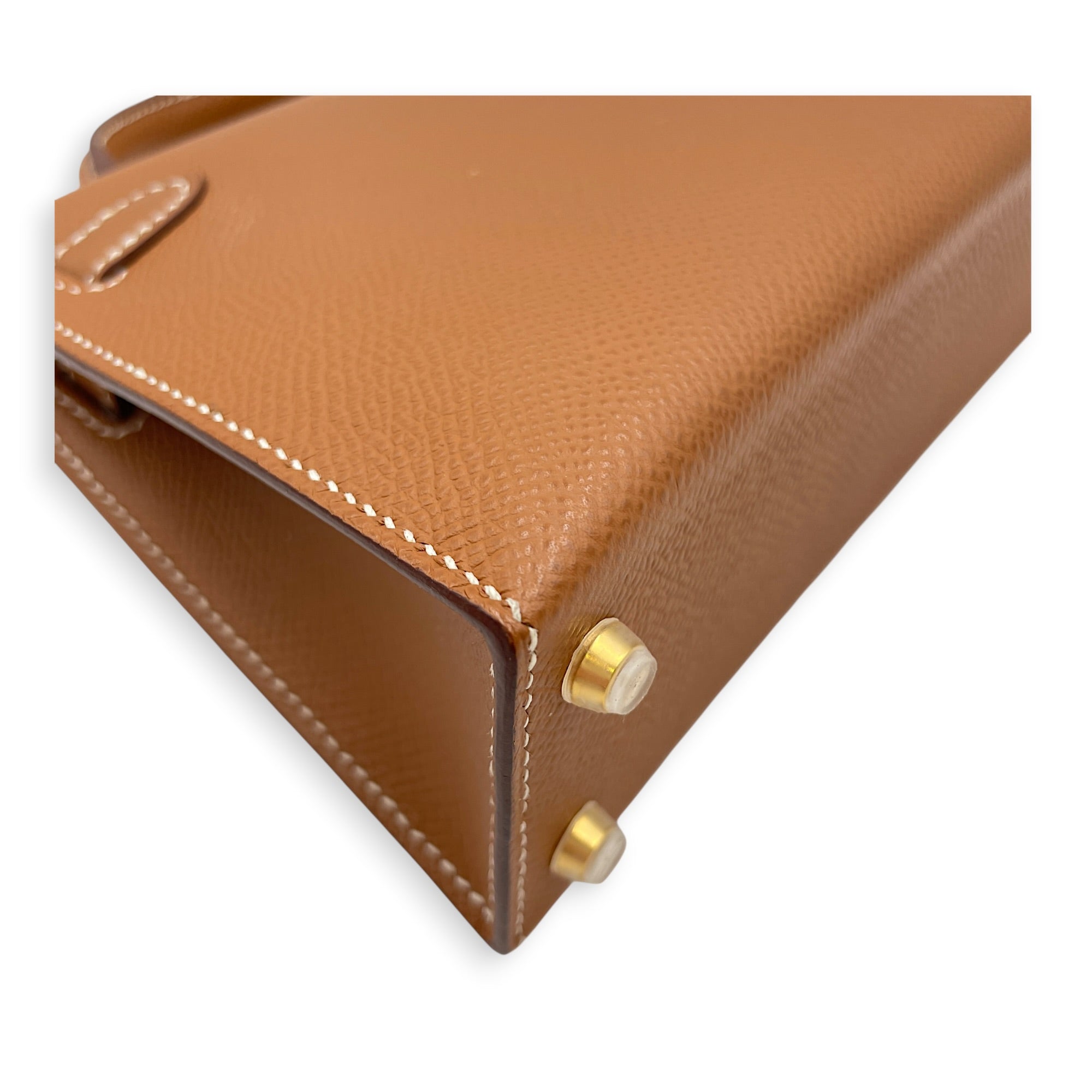 Sellier Kelly 20 Gold in Epsom Gold hardware CL2606-21747 7