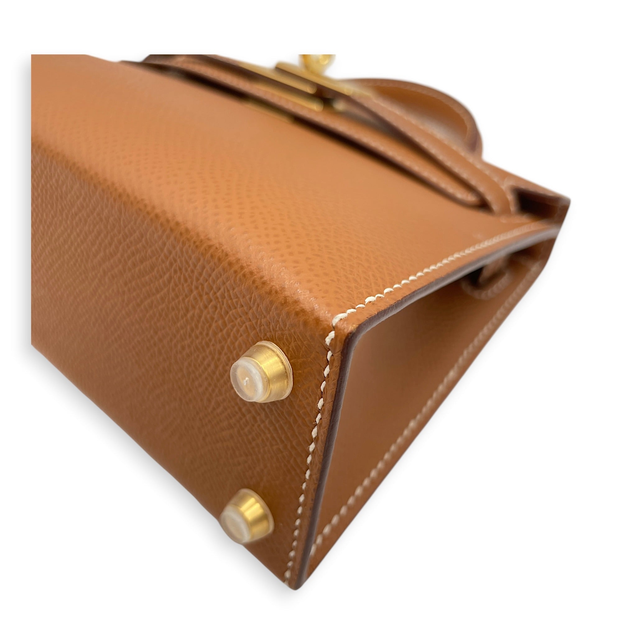 Sellier Kelly 20 Gold in Epsom Gold hardware CL2606-21747 8