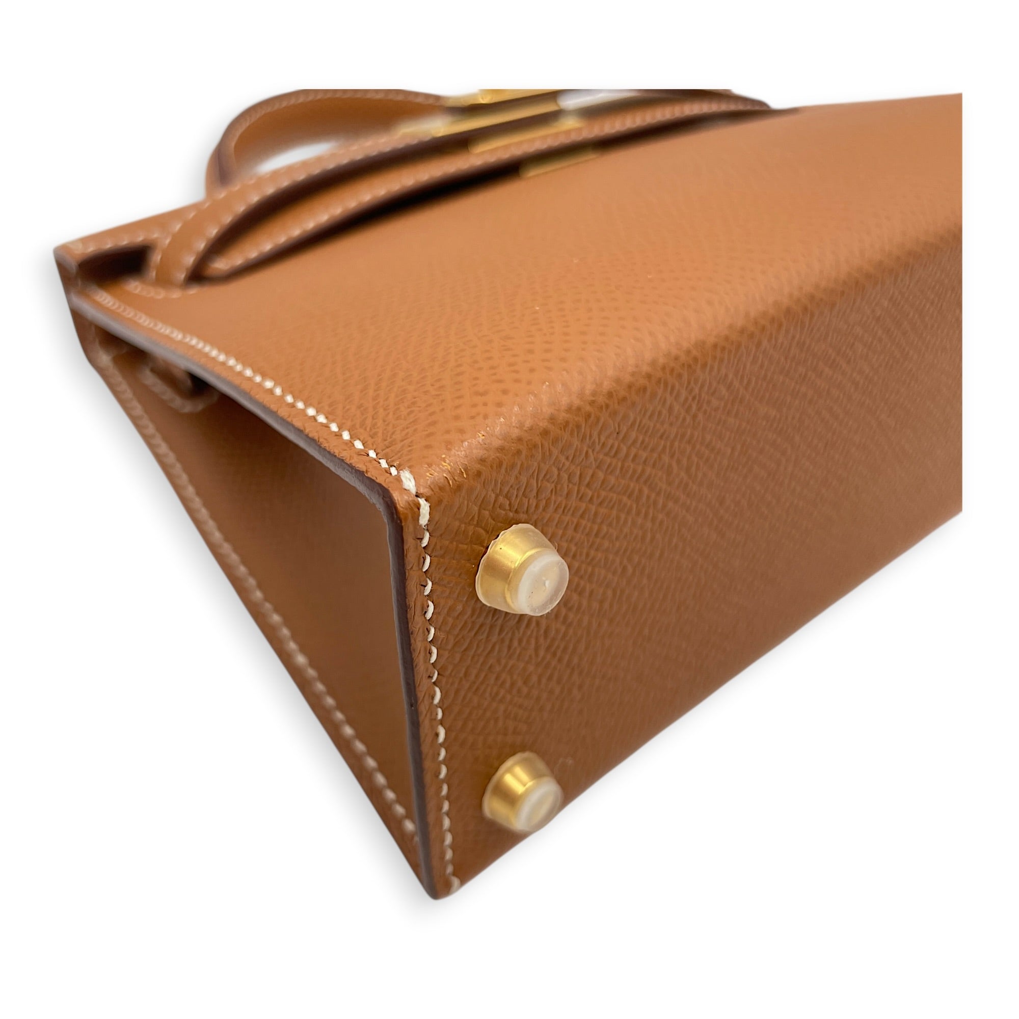 Sellier Kelly 20 Gold in Epsom Gold hardware CL2606-21747 9
