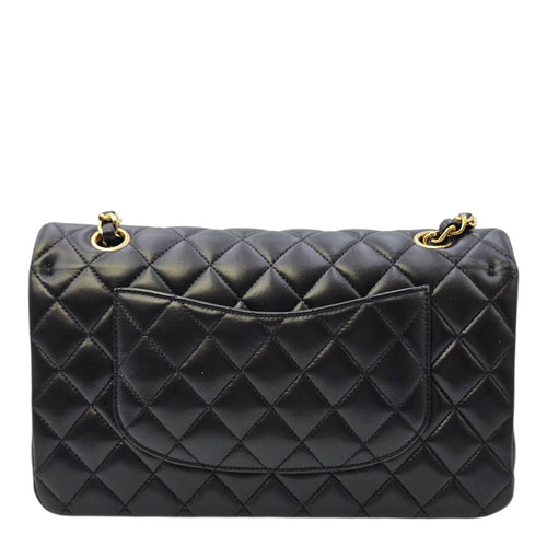 Classic Flap Medium Black Shoulder Bag in Lambskin Gold hardware CL2606-21751 2
