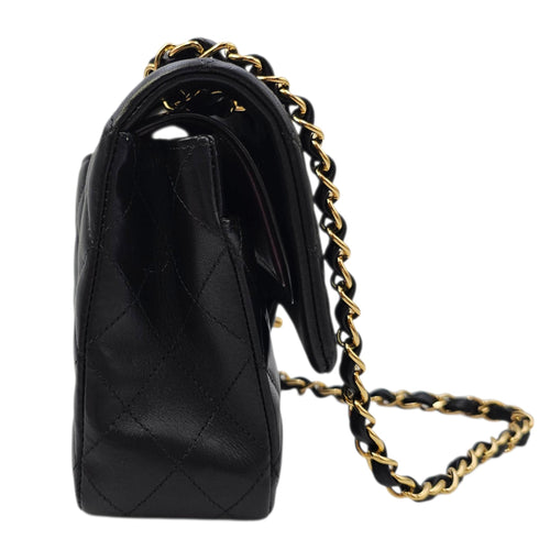 Classic Flap Medium Black Shoulder Bag in Lambskin Gold hardware CL2606-21751 4