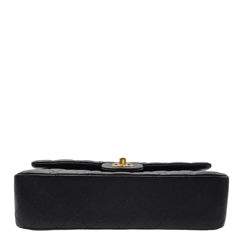Classic Flap Medium Black Shoulder Bag in Lambskin Gold hardware CL2606-21751 5