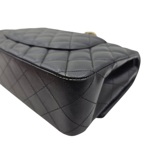 Classic Flap Medium Black Shoulder Bag in Lambskin Gold hardware CL2606-21751 7