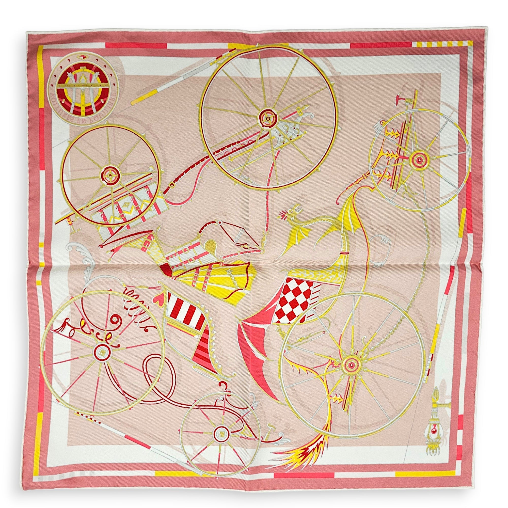 Voitures en Equilibre 45 Rose/Jaune/Blanc Scarf CL2606-21755 2