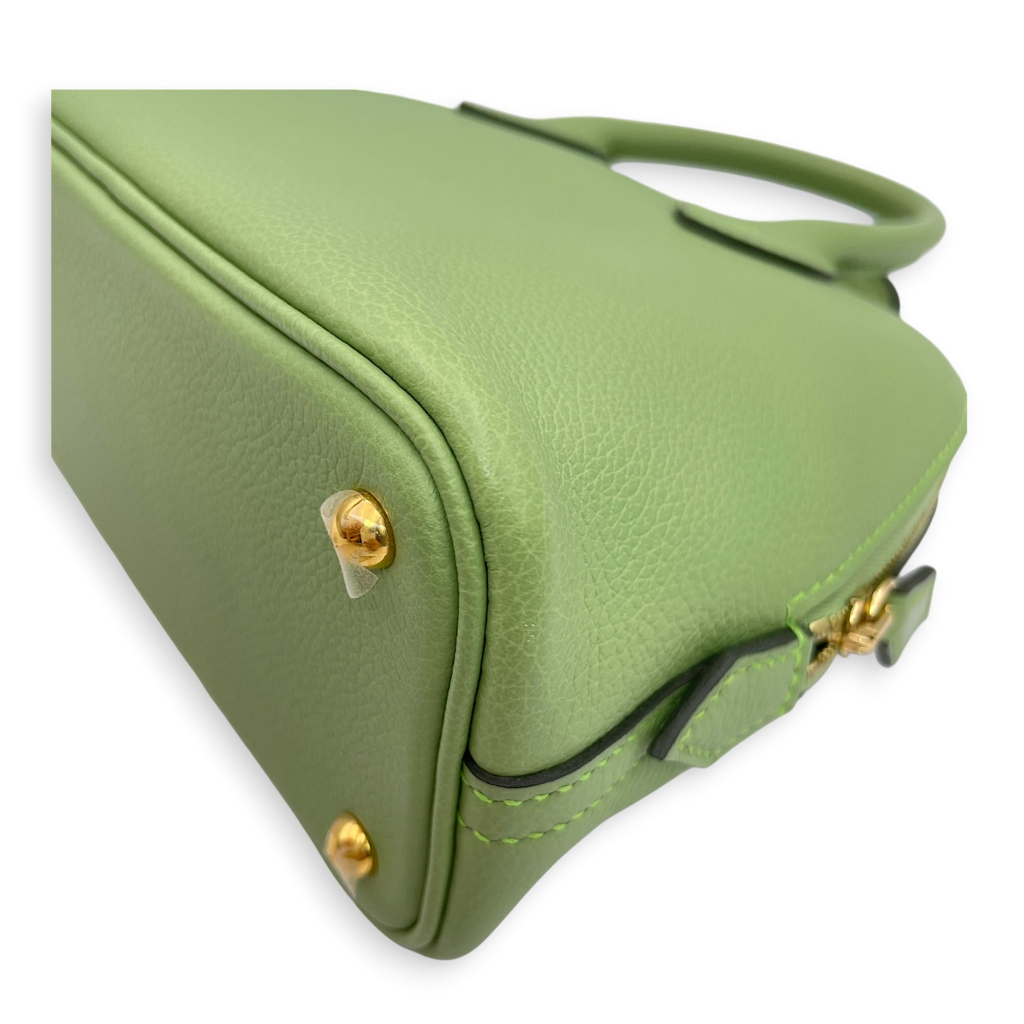 Bolide 1923 Mini Vert Criquet in Evercolor Gold hardware