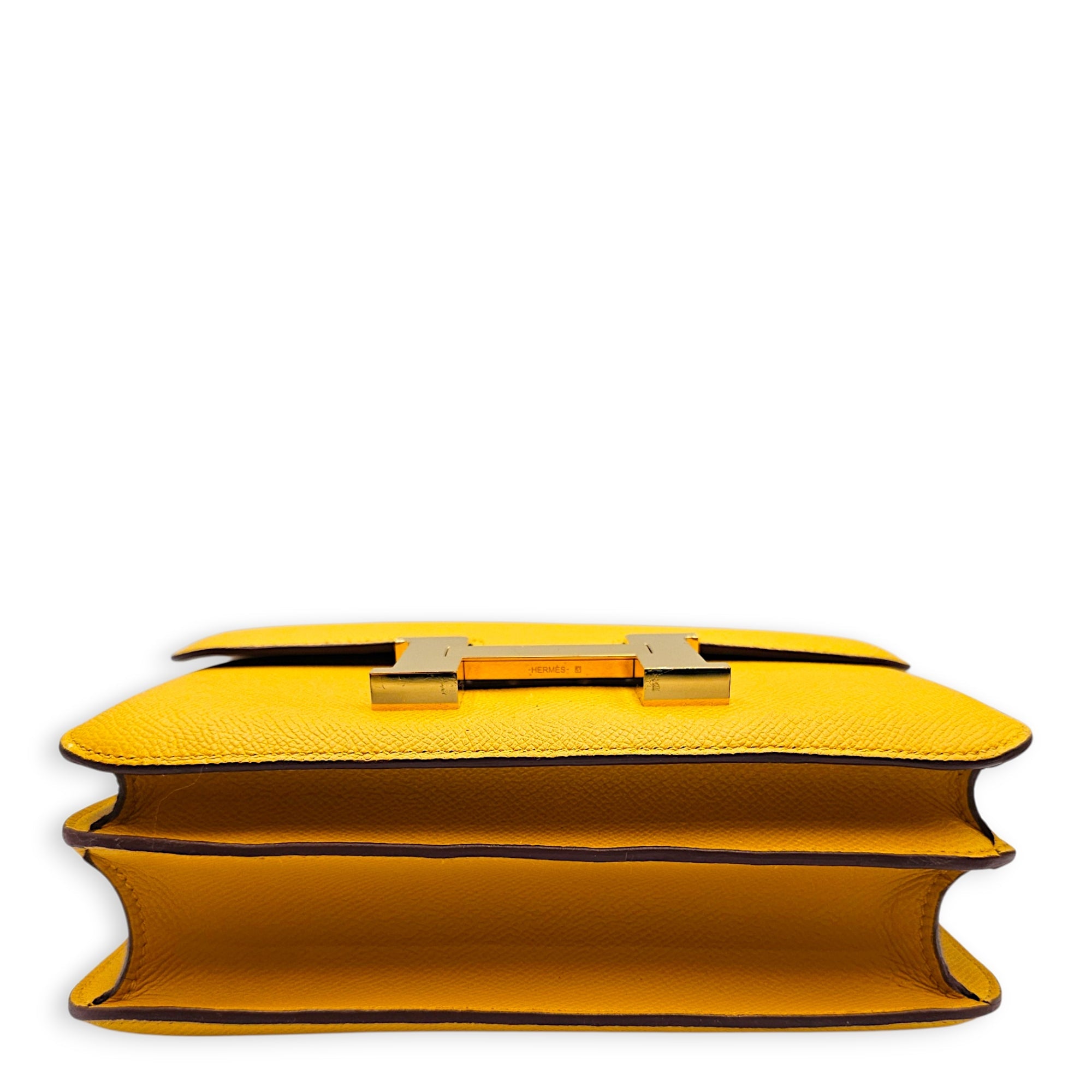 Constance 24 Jaune Amber in Epsom Gold hardware CL2606-21763 5