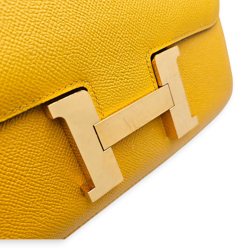 Constance 24 Jaune Amber in Epsom Gold hardware CL2606-21763 7