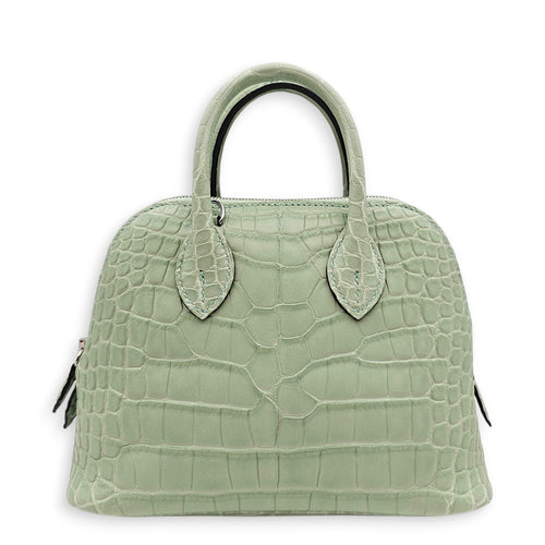 Bolide 1923 Mini Vert d'eau in Matte Alligator Palladium hardware CL2606-21765 1