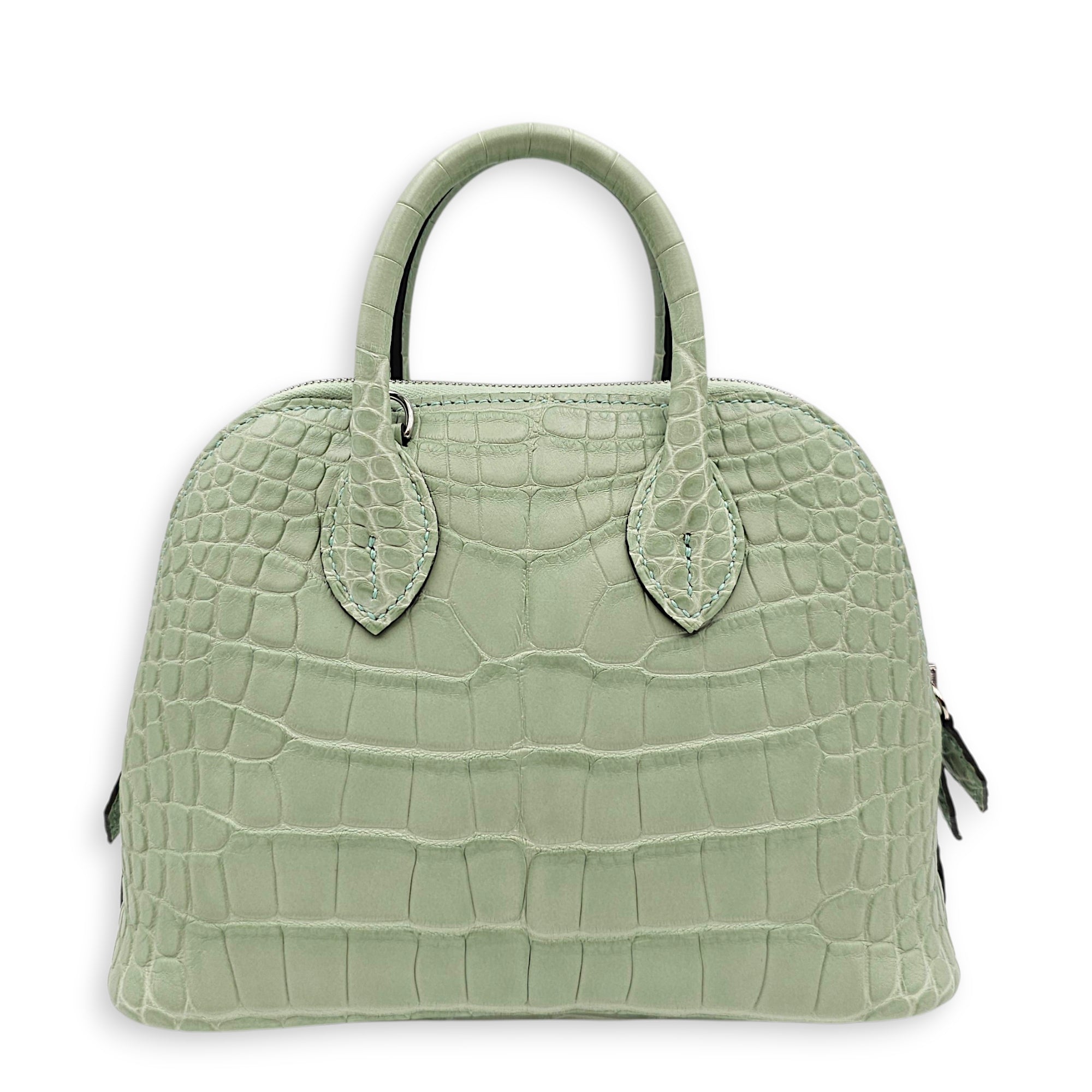 Bolide 1923 Mini Vert d'eau in Matte Alligator Palladium hardware CL2606-21765 2