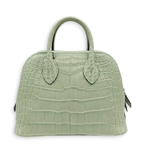 Bolide 1923 Mini Vert d'eau in Matte Alligator Palladium hardware CL2606-21765 2
