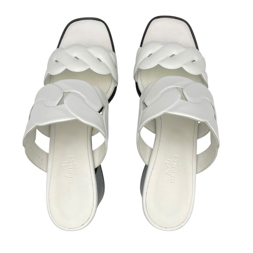 Gaby 38.5 Blanc Sandals in Calfskin CL2606-21766 1