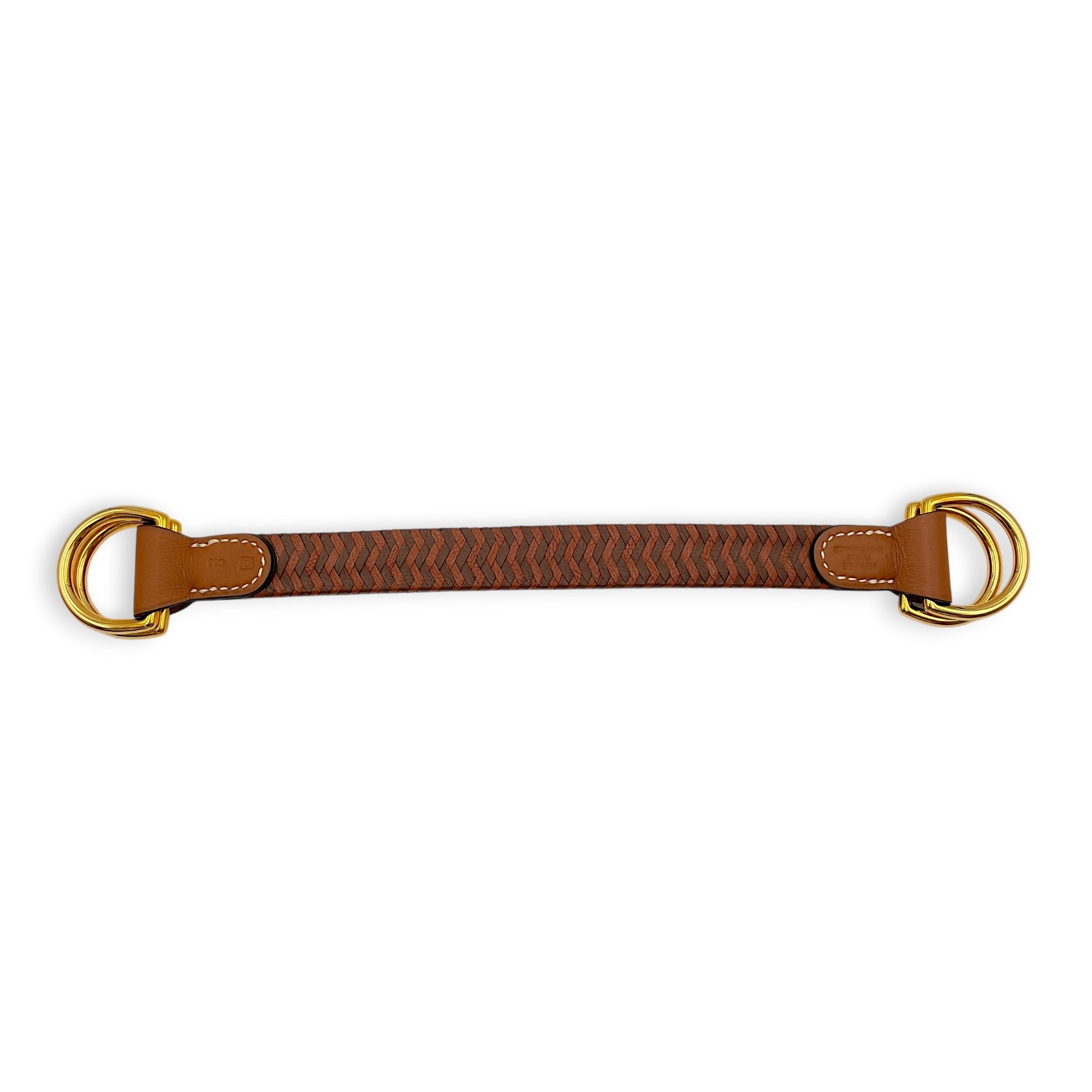Braided Gold Buckle in Swift Gold hardware CL2606-21770 2