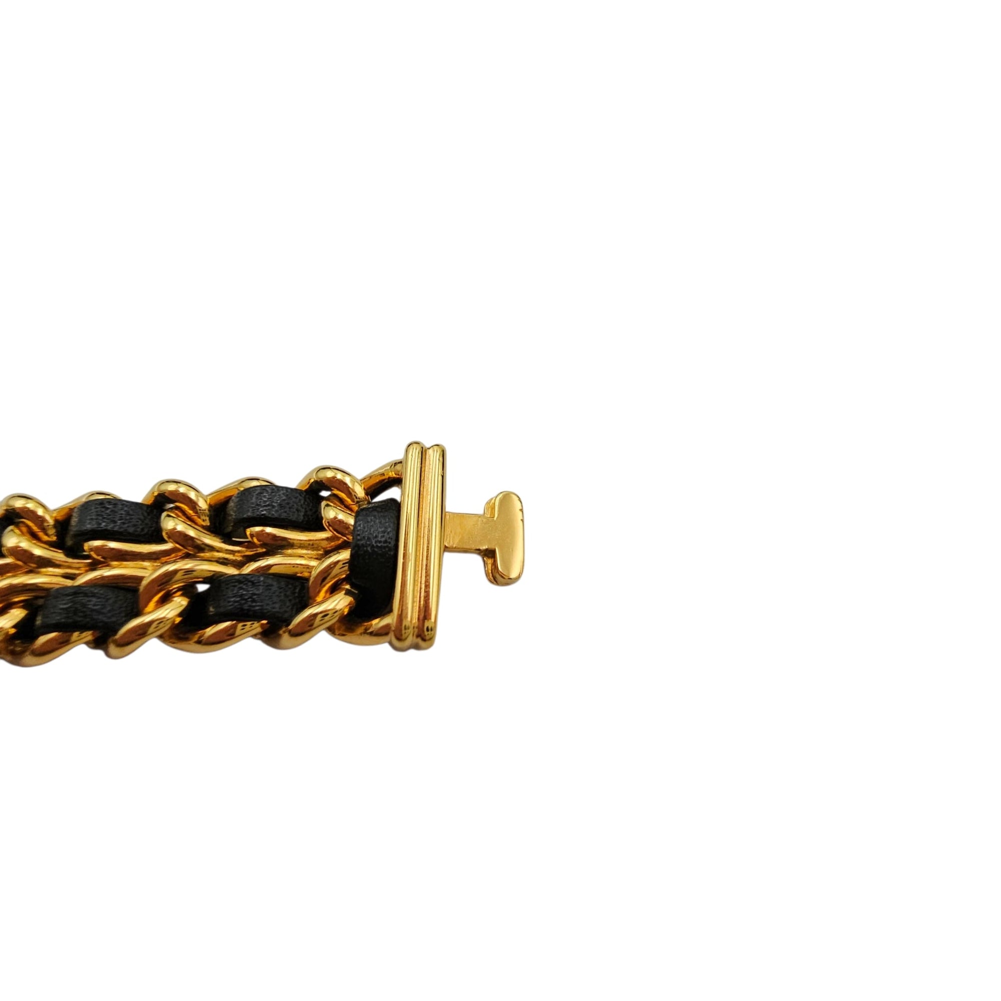 Vintage Premiere 1987 Small Black Watch Gold hardware CL2606-21771 2