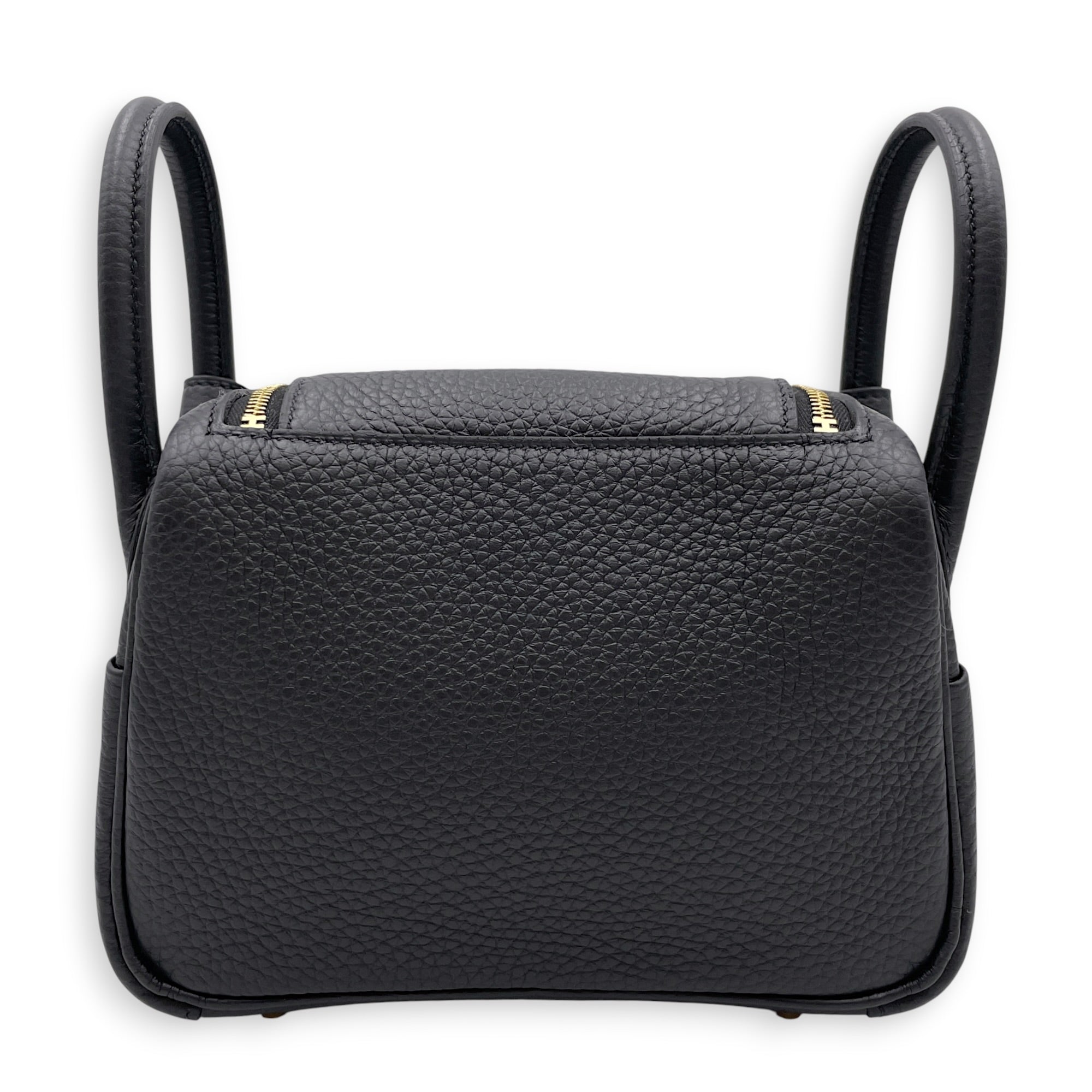 Lindy II Mini Black in Clemence Gold hardware CL2606-21773 2