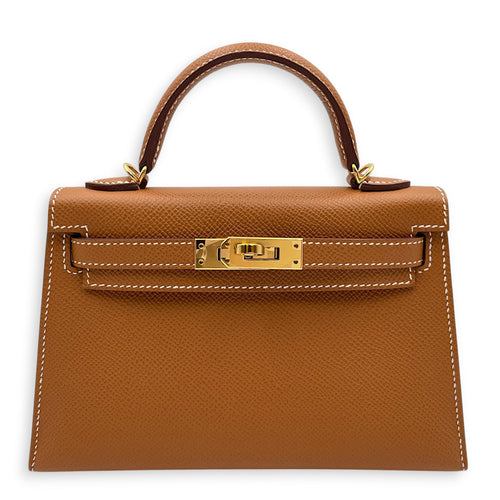 Sellier Kelly 20 Gold in Epsom Gold hardware CL2606-21780 1