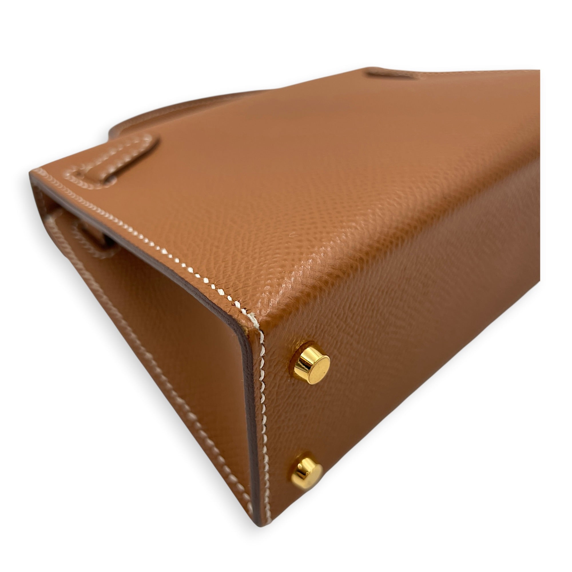 Sellier Kelly 20 Gold in Epsom Gold hardware CL2606-21780 11