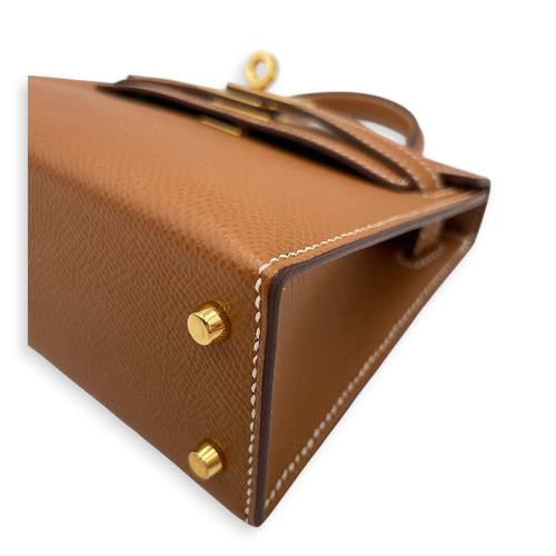 Sellier Kelly 20 Gold in Epsom Gold hardware CL2606-21780 6
