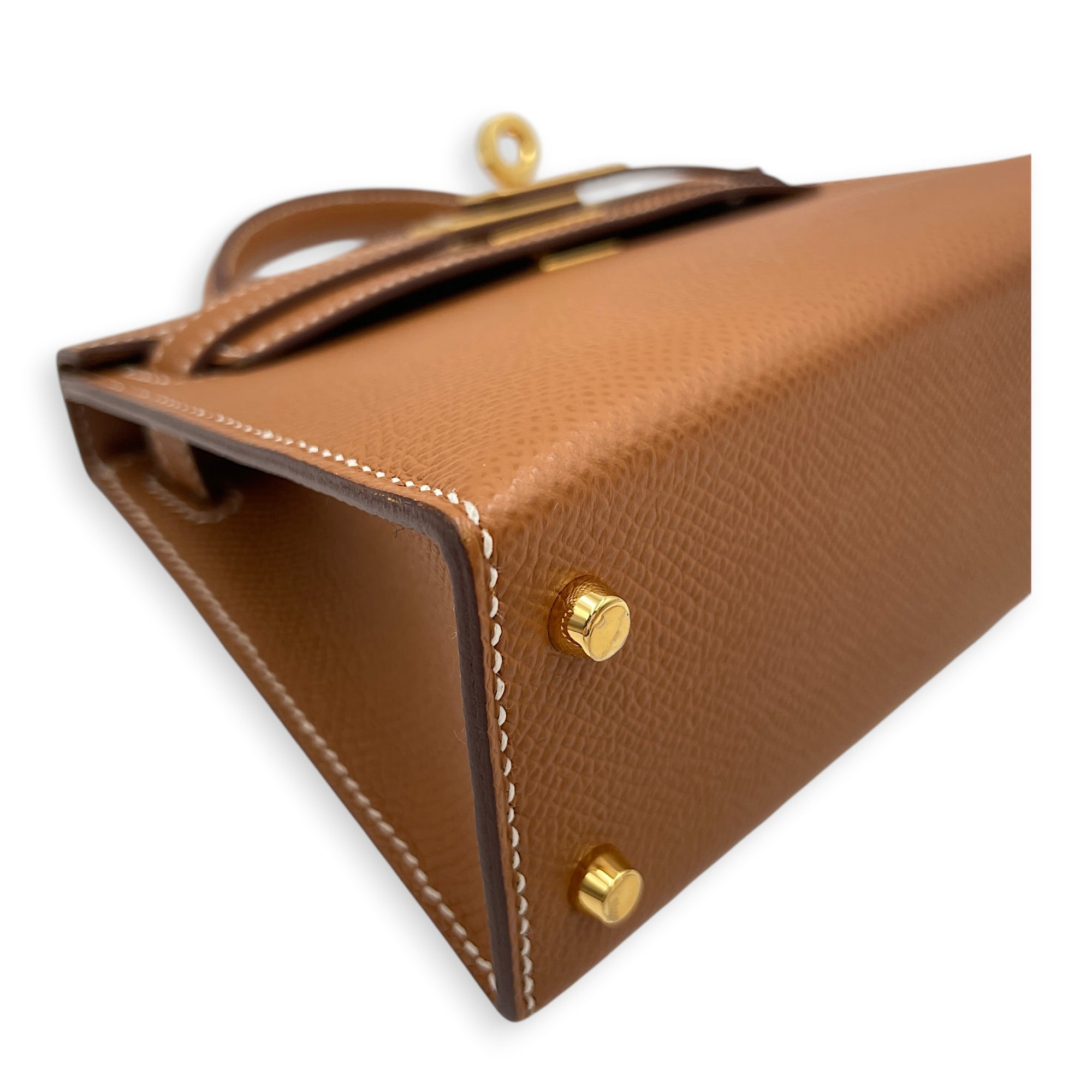 Sellier Kelly 20 Gold in Epsom Gold hardware CL2606-21780 7