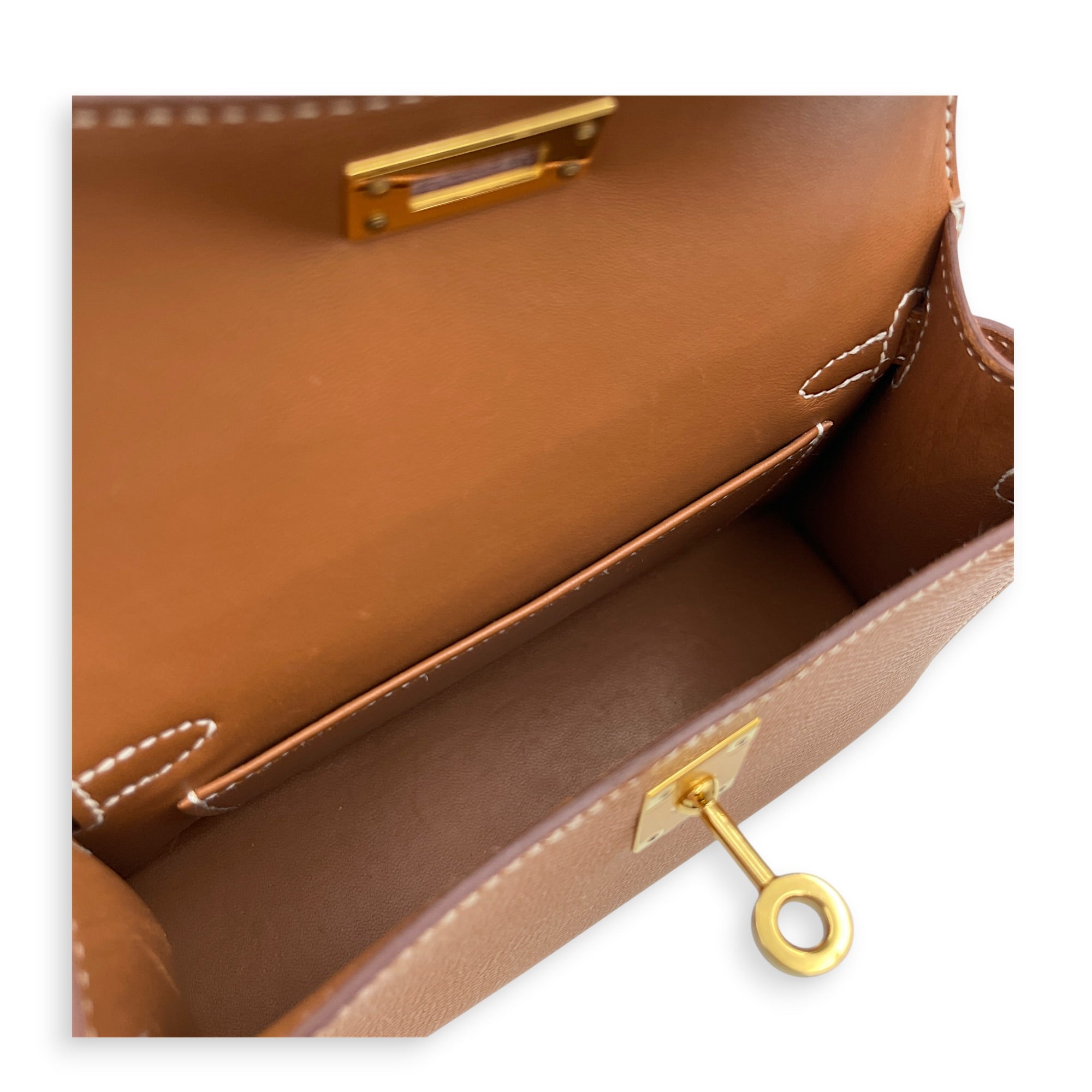 Sellier Kelly 20 Gold in Epsom Gold hardware CL2606-21780 8