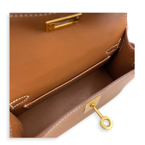 Sellier Kelly 20 Gold in Epsom Gold hardware CL2606-21780 8