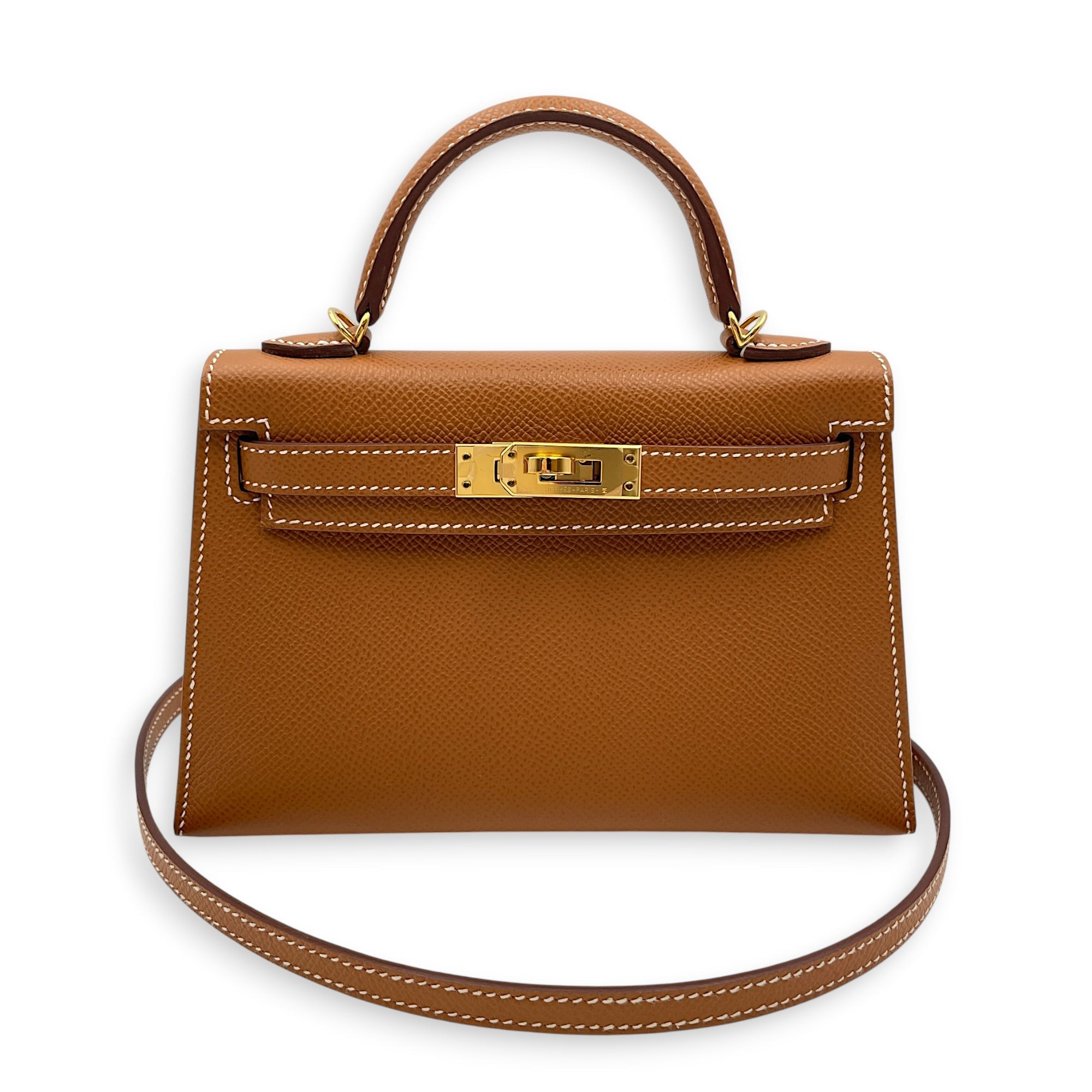 Sellier Kelly 20 Gold in Epsom Gold hardware CL2606-21780 9