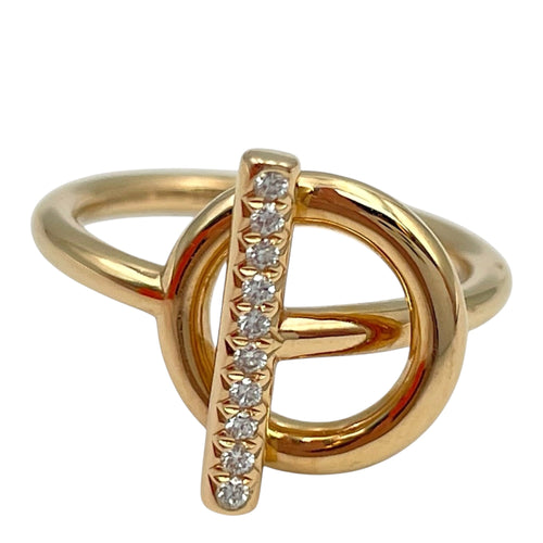 Echappee, Small Model, 10 Diamonds, 0.07 Carat 52 Ring CL2606-21782 1