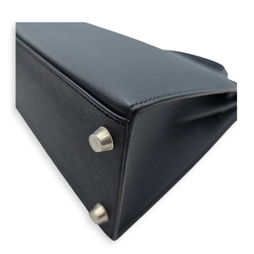 Sellier Kelly 28 Blue Indigo in Epsom Palladium hardware CL2606-21784 10