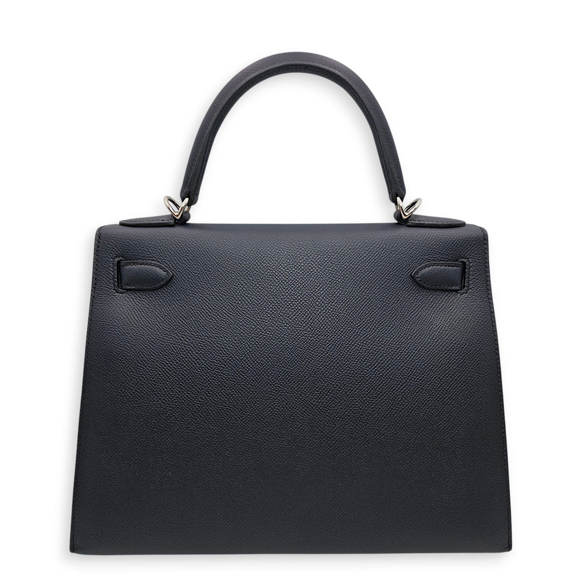 Sellier Kelly 28 Blue Indigo in Epsom Palladium hardware CL2606-21784 2