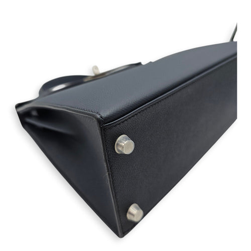 Sellier Kelly 28 Blue Indigo in Epsom Palladium hardware CL2606-21784 7