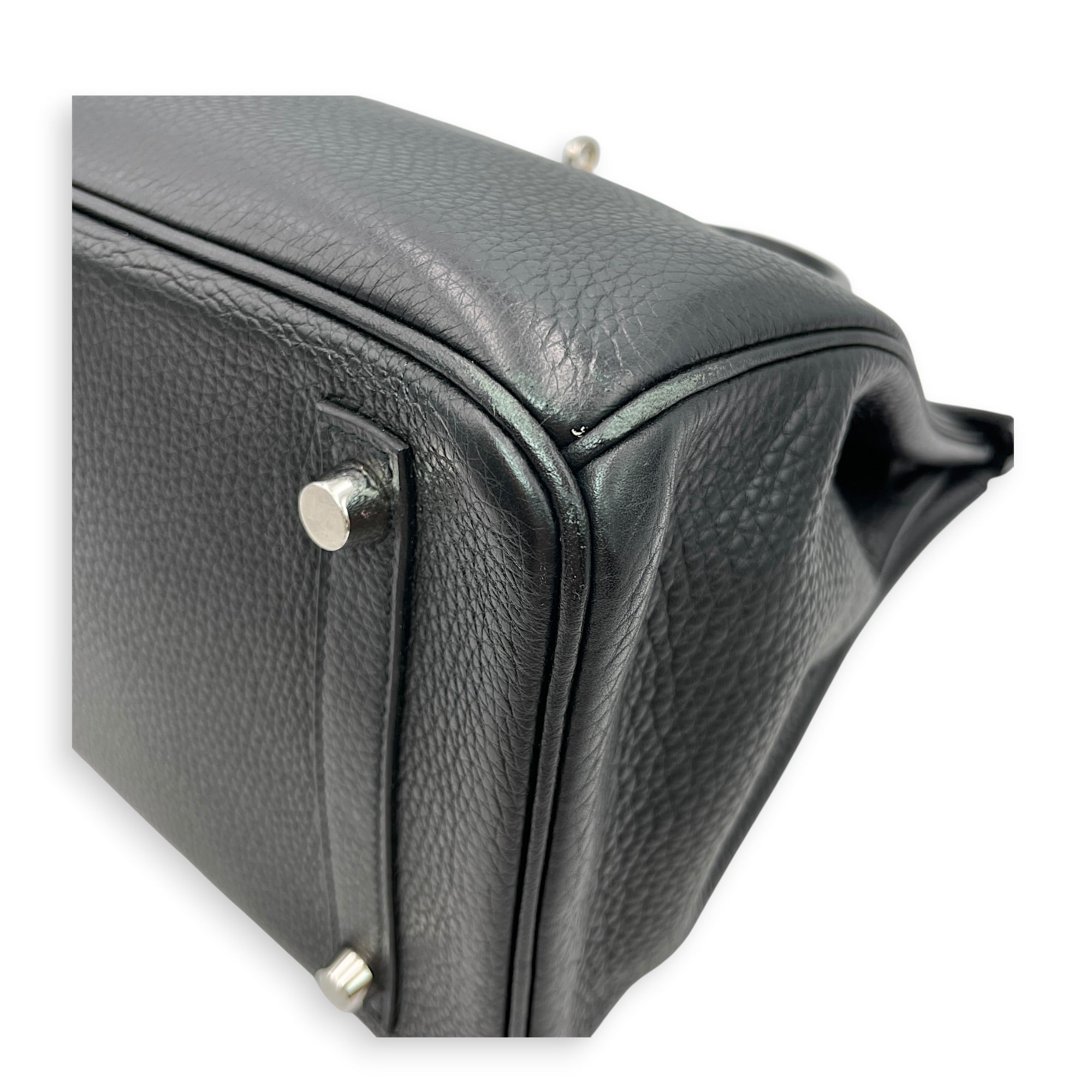 Birkin 30 Black in Clemence Palladium hardware CL2606-21788 10