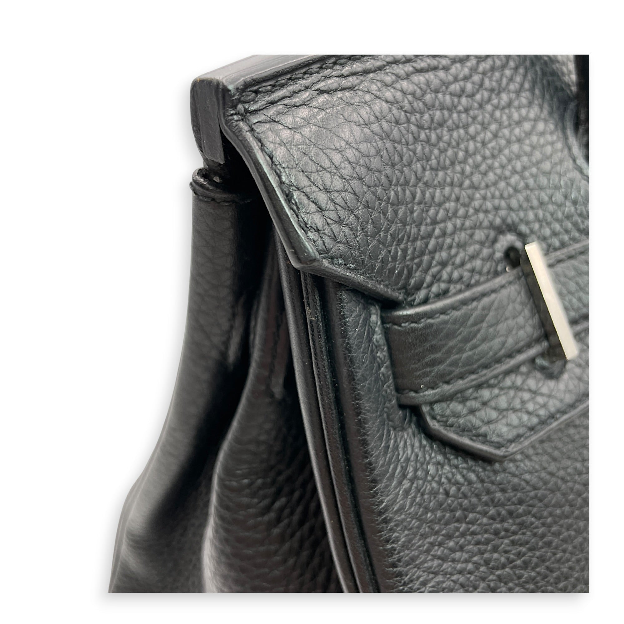 Birkin 30 Black in Clemence Palladium hardware CL2606-21788 13