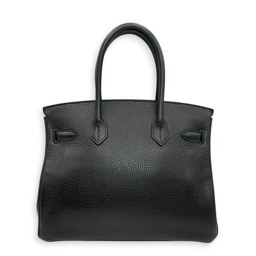 Birkin 30 Black in Clemence Palladium hardware CL2606-21788 2