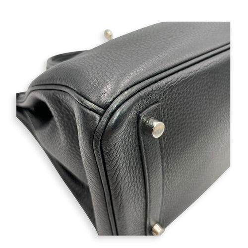 Birkin 30 Black in Clemence Palladium hardware CL2606-21788 5