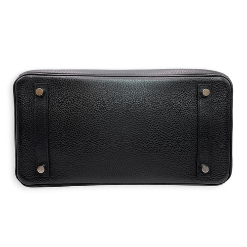 Birkin 30 Black in Clemence Palladium hardware CL2606-21788 7