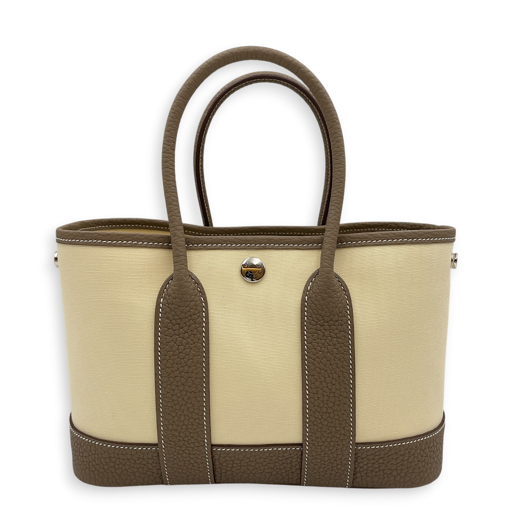 Neo Garden 23 Etoupe/Vanille in Negonda/Toile Officier Palladium hardware CL2606-21789 2
