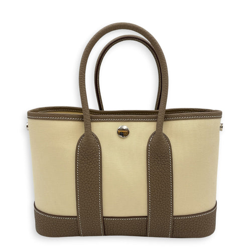 Neo Garden 23 Etoupe/Vanille in Negonda/Toile Officier Palladium hardware CL2606-21789 2