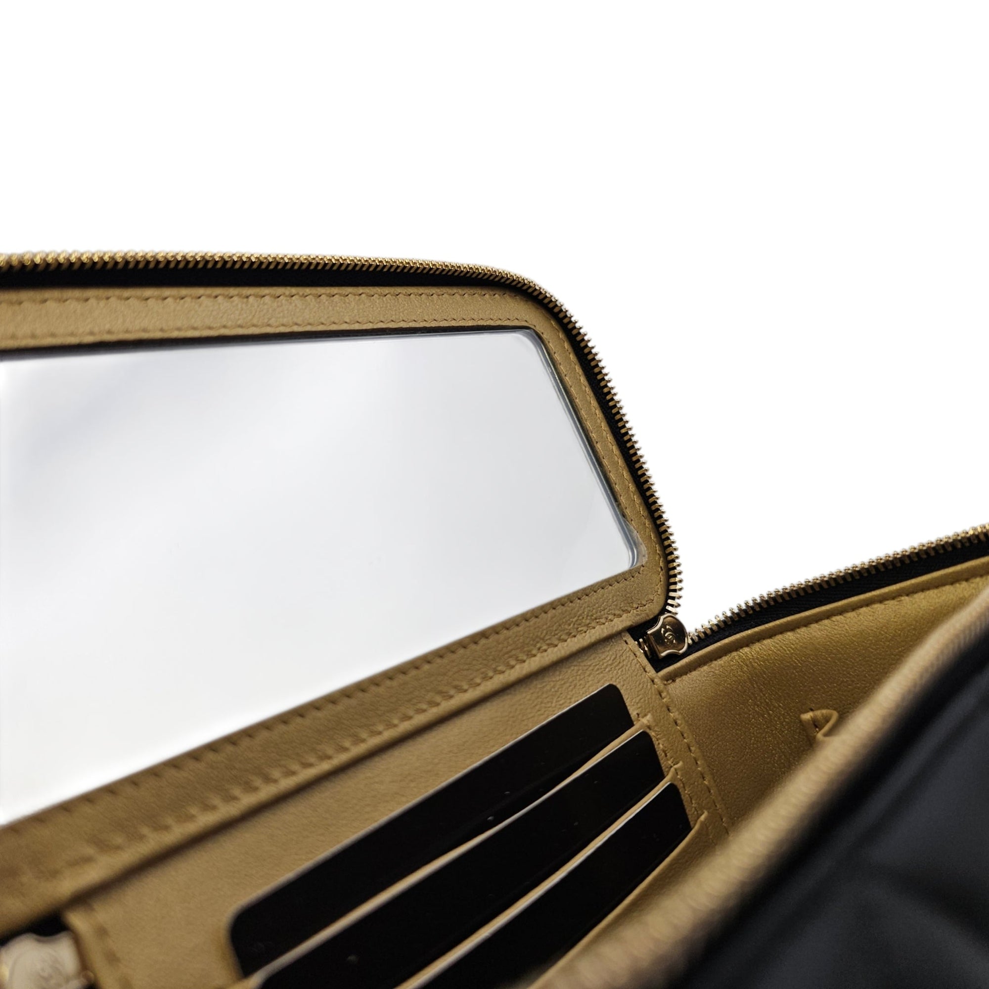 Vanity Case with Strap Black Crossbody Bag in Lambskin Gold hardware CL2606-21795 14