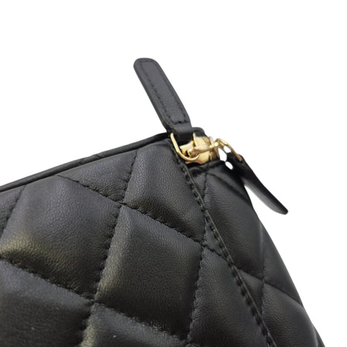 Vanity Case with Strap Black Crossbody Bag in Lambskin Gold hardware CL2606-21795 7