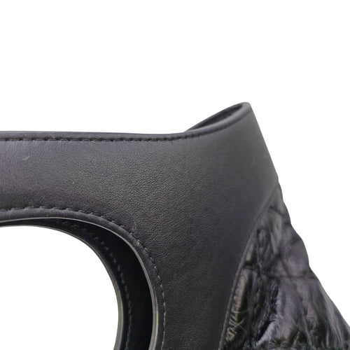 31 Shopping Tote 37 Black Top Handle Bag in Distressed Leather Gold hardware CL2606-21796 11