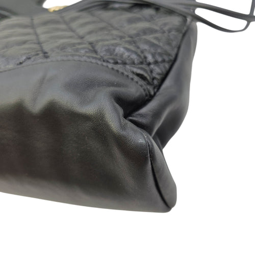 31 Shopping Tote 37 Black Top Handle Bag in Distressed Leather Gold hardware CL2606-21796 8