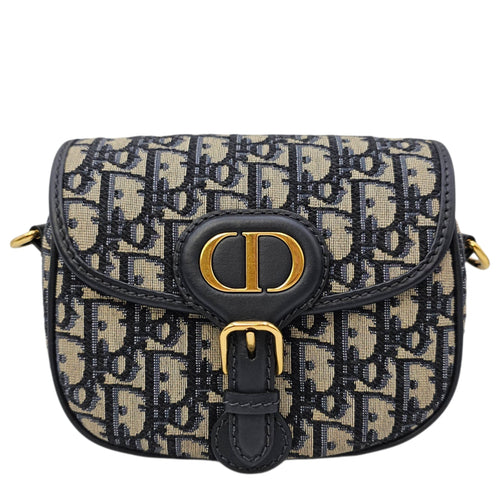 Bobby Blue Crossbody Bag in Canvas Gold hardware CL2606-21802 1