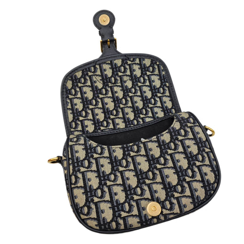 Bobby Blue Crossbody Bag in Canvas Gold hardware CL2606-21802 10