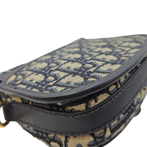 Bobby Blue Crossbody Bag in Canvas Gold hardware CL2606-21802 12