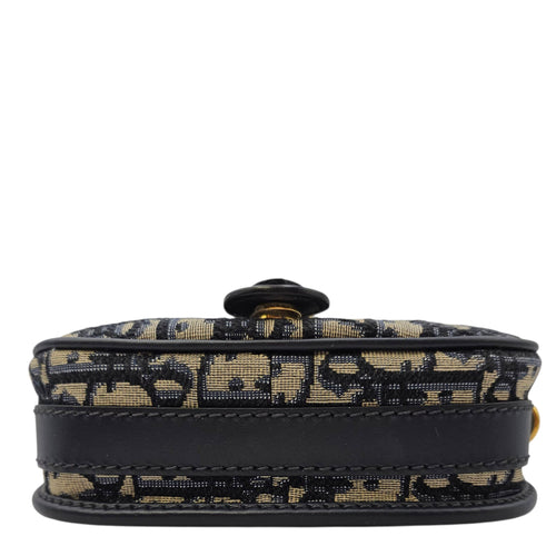 Bobby Blue Crossbody Bag in Canvas Gold hardware CL2606-21802 5